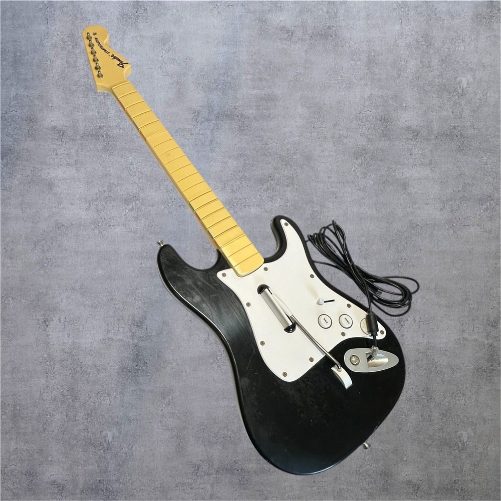 Fender Stratocaster Guitar Controller Xbox 360 Black Wired Harmonix-As Is